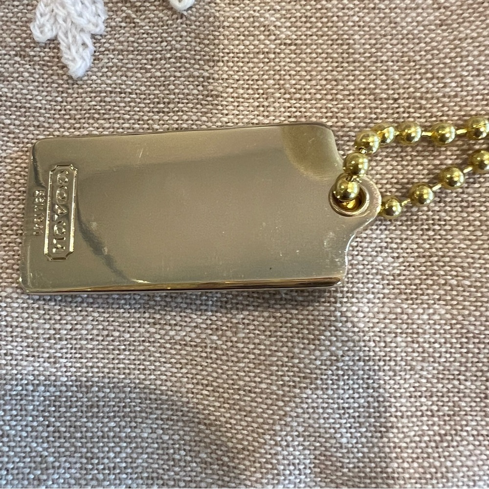 Coach 1941 Horse and Carriage Metallic Gold Bag Charm - Picture 4 of 9